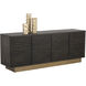 Paris 78.75 X 18 inch Espresso / Antique Brass Sideboard